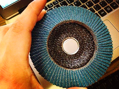 single metal ring flap disc